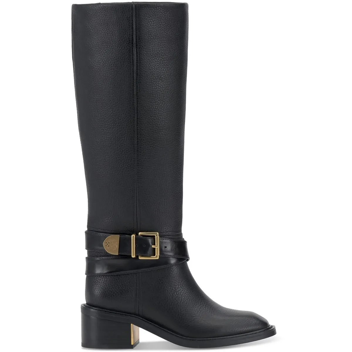 GINI Womens Zipper Manmade Knee-High Boots