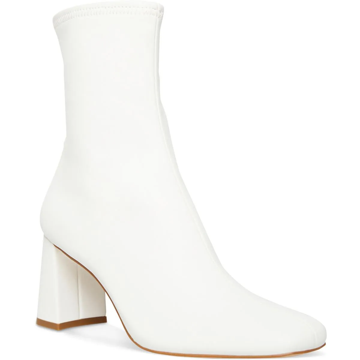 Harli Womens Faux Leather Square Toe Ankle Boots