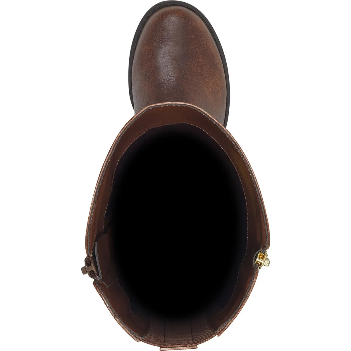 Haydin  Womens Wide Calf Faux Leather Riding Boots