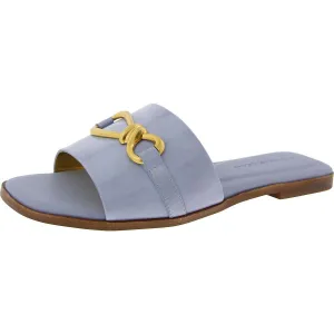 Haylen Womens Embellished Open Toe Slide Sandals