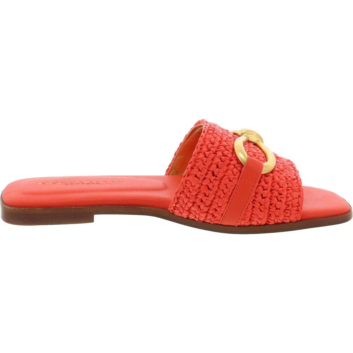 Haylen Womens Embellished Open Toe Slide Sandals