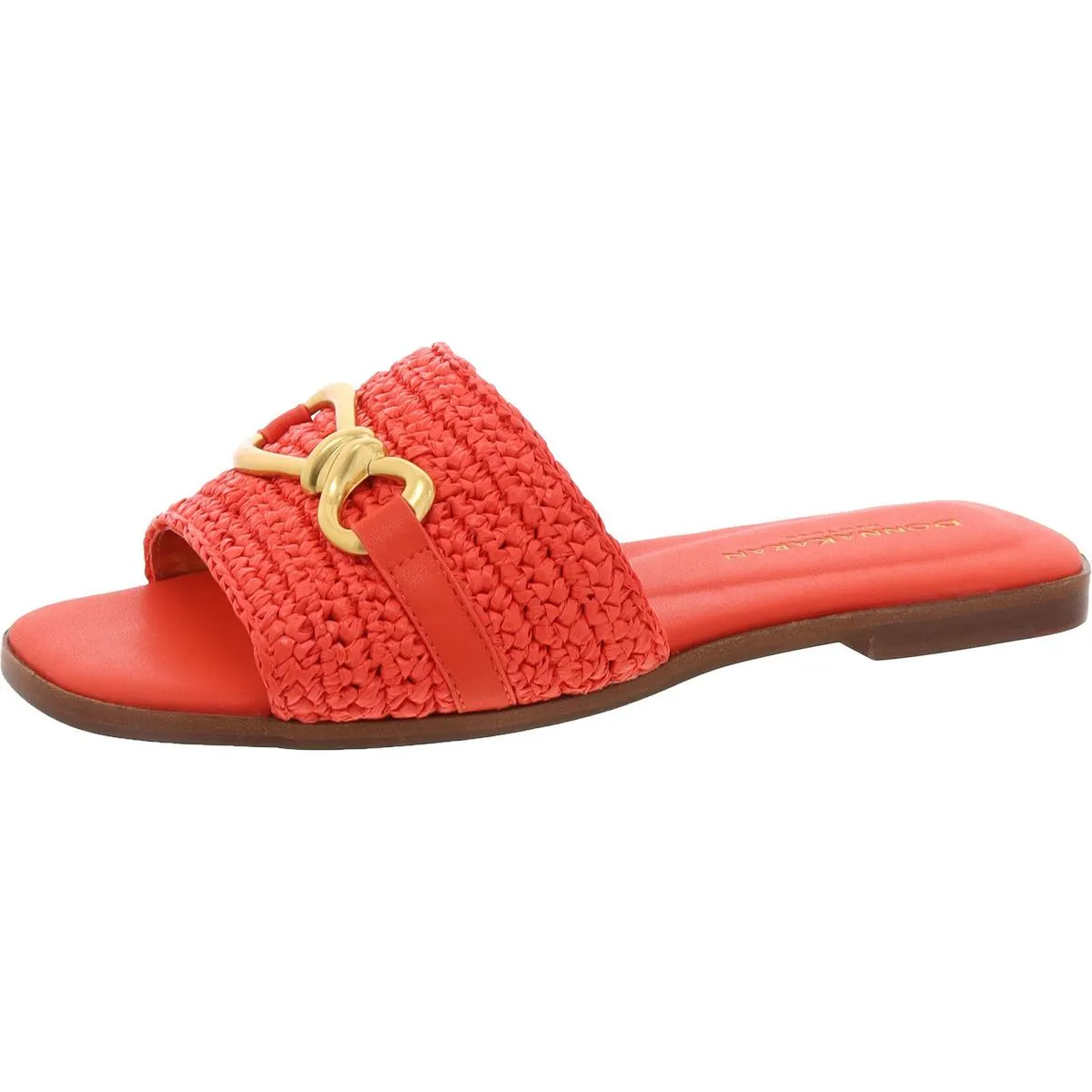 Haylen Womens Embellished Open Toe Slide Sandals