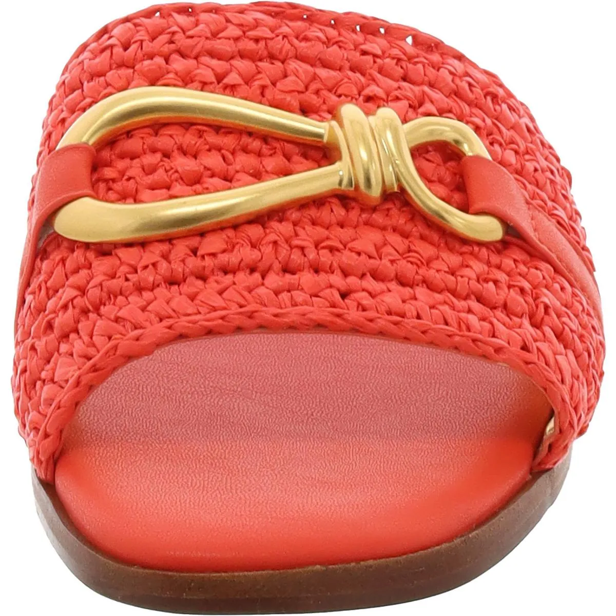 Haylen Womens Embellished Open Toe Slide Sandals