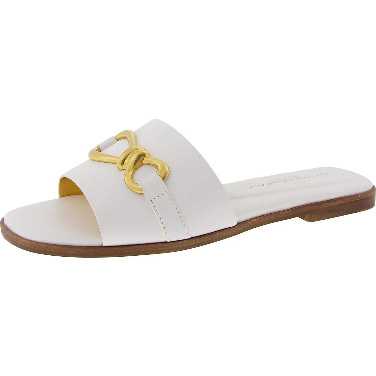 Haylen Womens Embellished Open Toe Slide Sandals