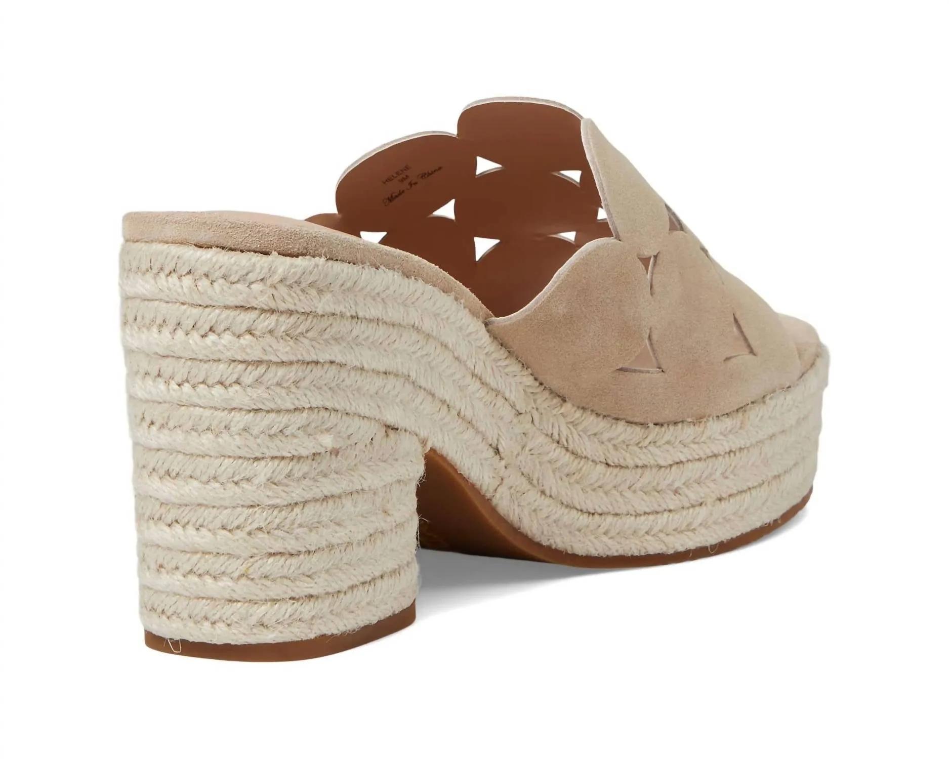 Helene Heeled Sandals In Sand Suede