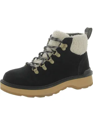 Hi-Line Womens Leather Ankle Hiking Boots