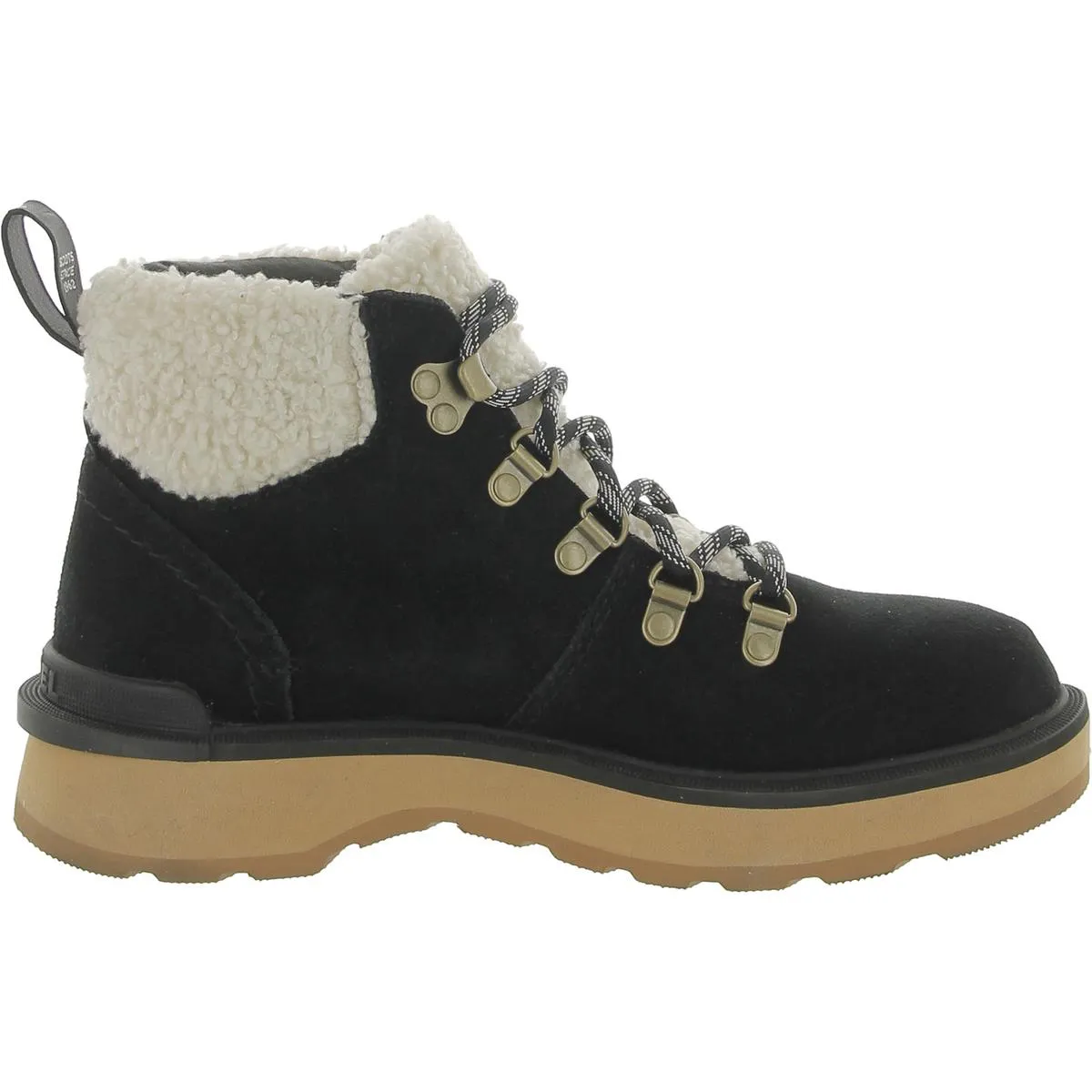 Hi-Line Womens Leather Ankle Hiking Boots