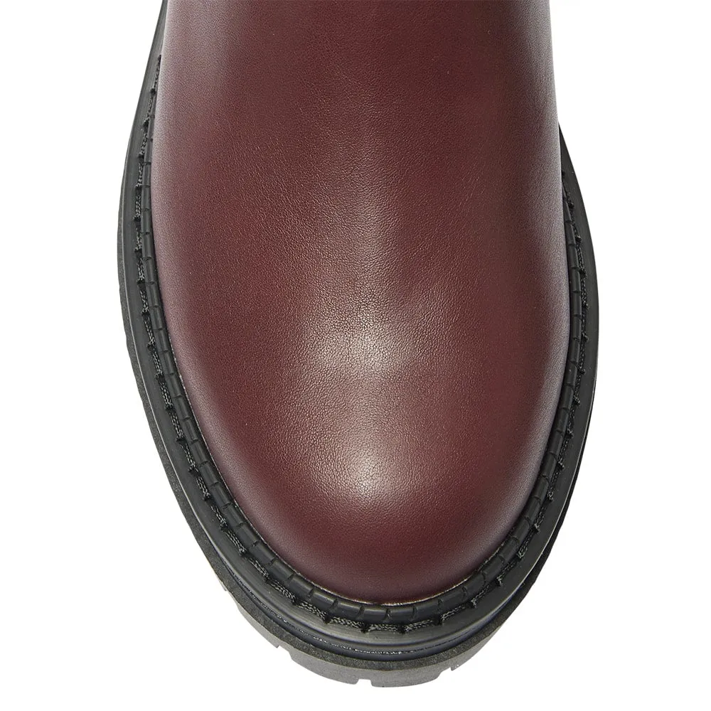 Hunter Boot in Burgundy Smooth Smooth