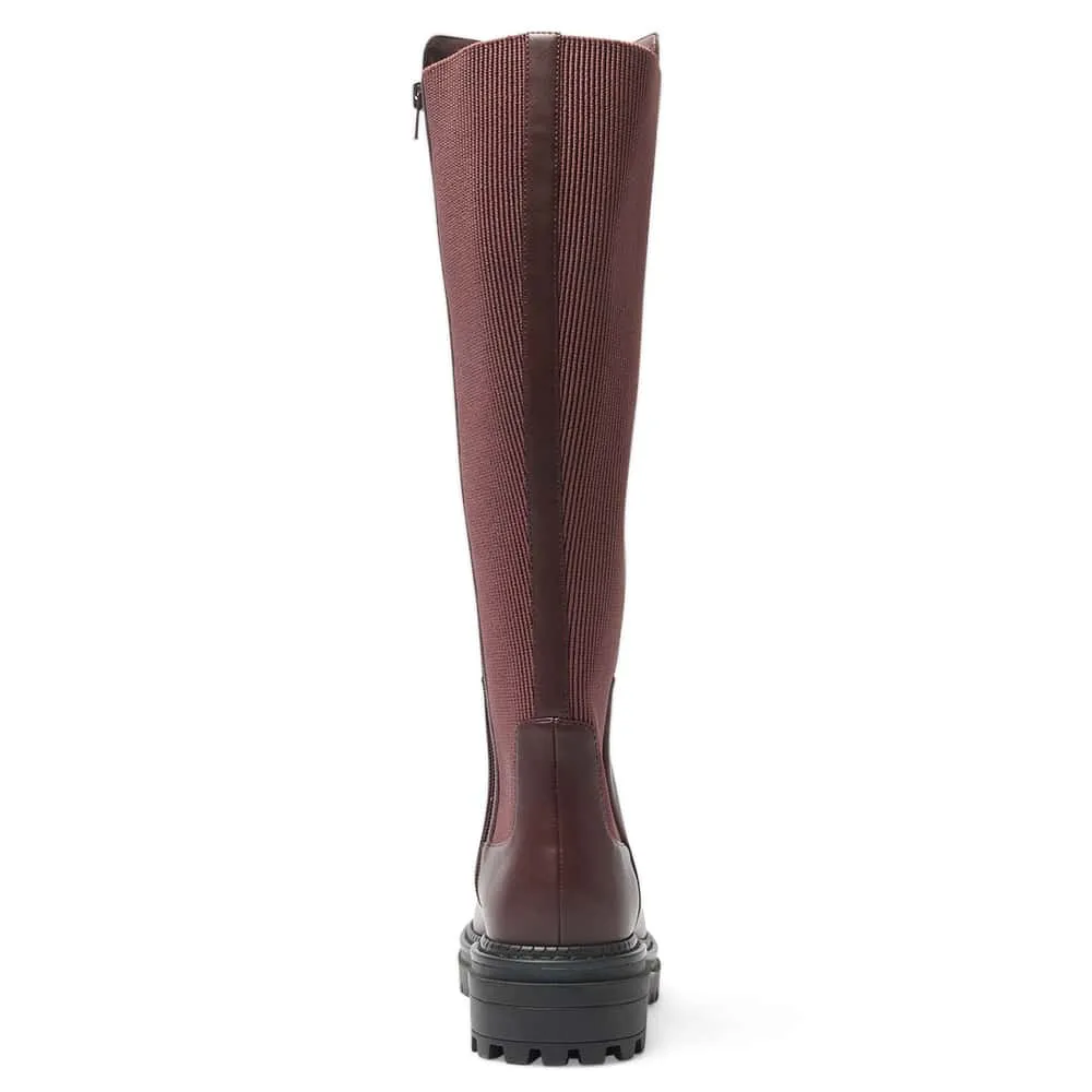 Hunter Boot in Burgundy Smooth Smooth