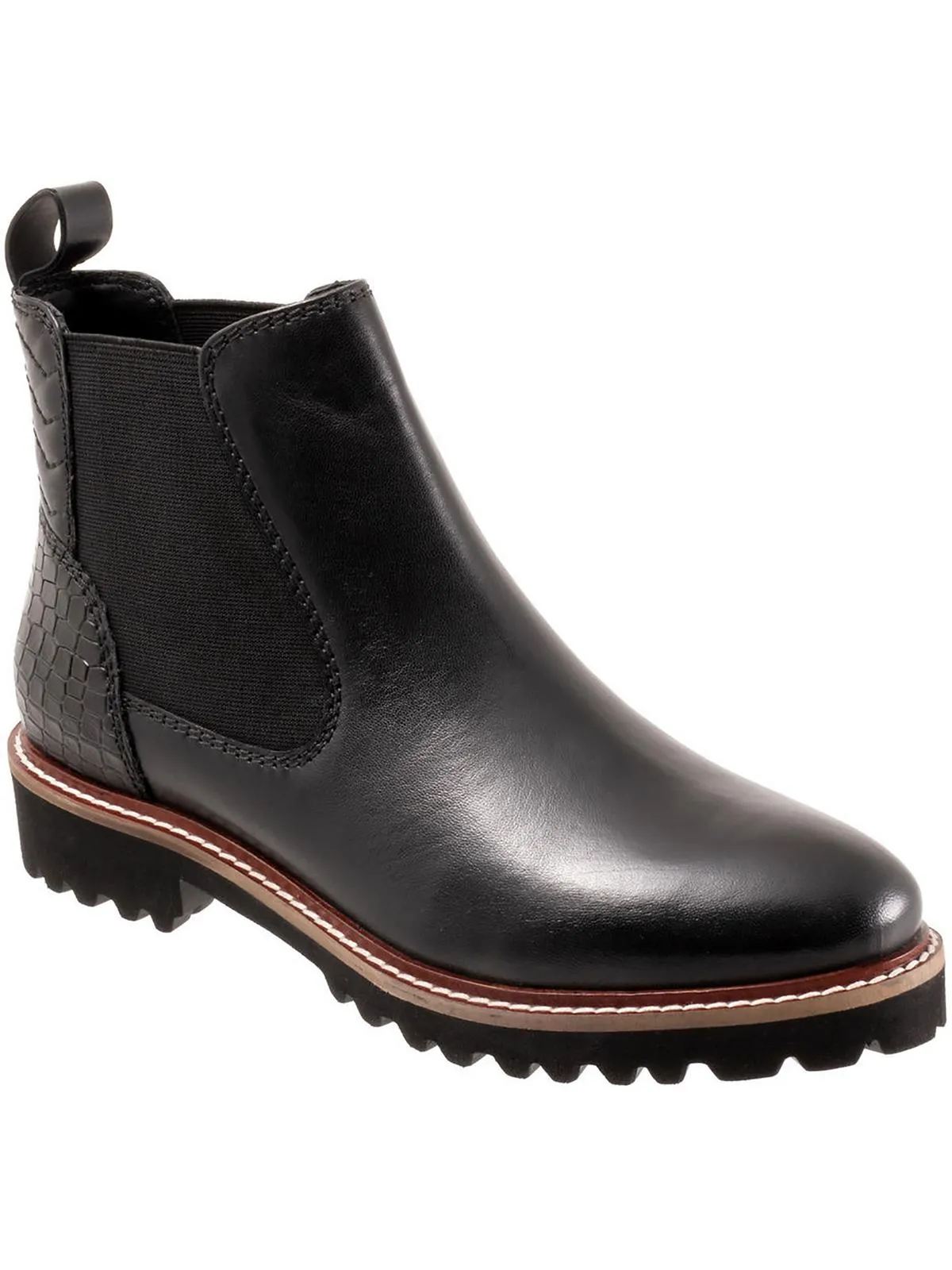 Indy Womens Patent Leather Pull On Chelsea Boots