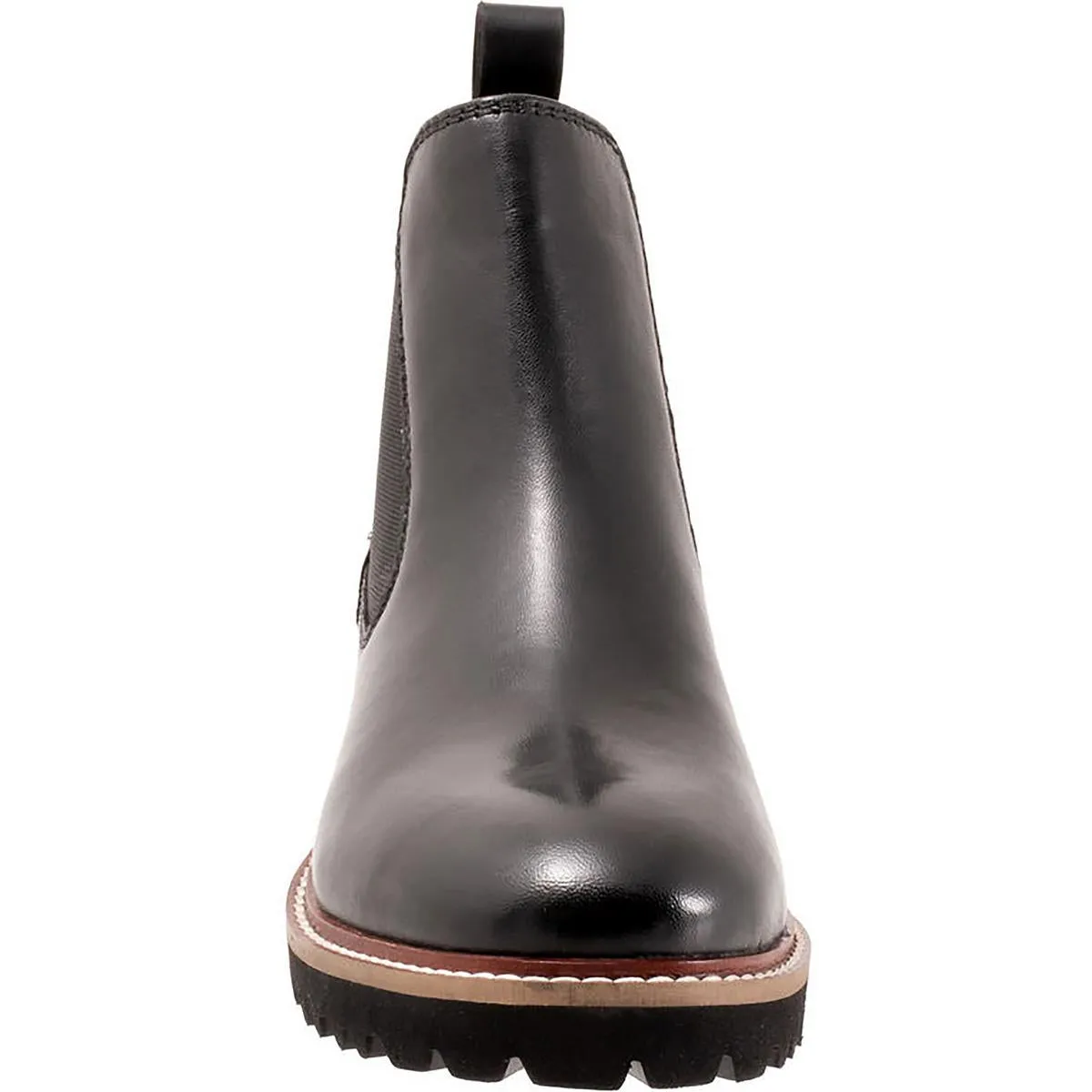 Indy Womens Patent Leather Pull On Chelsea Boots