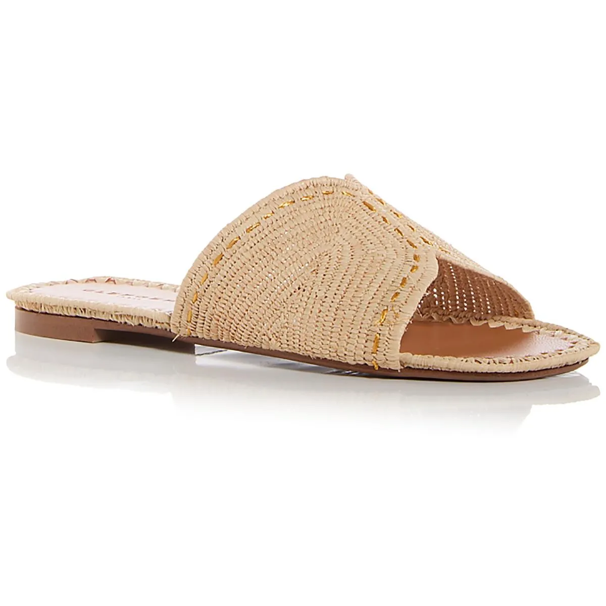 Ineni Womens Woven Manmade Slide Sandals