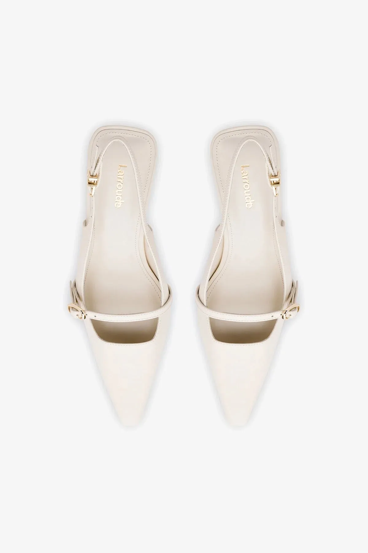 Ines Pump In Ivory Leather