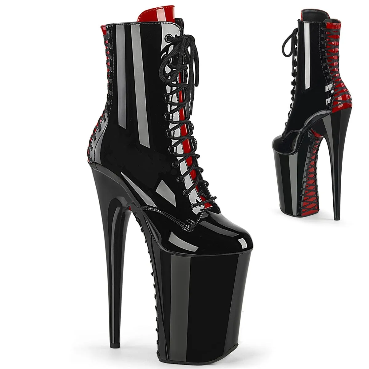 INFINITY-1020FH Black-Red Patent/Black-Red