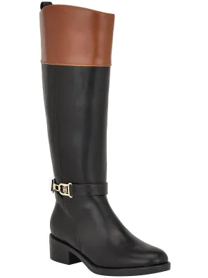 Ionni Womens Almond Toe Tall Knee-High Boots