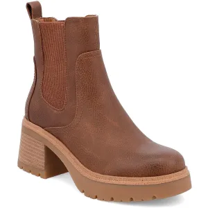 Irie Womens Stretch Faux Leather Booties
