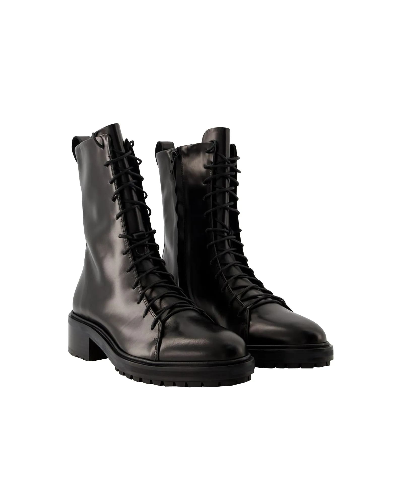 Isa Ankle Boots - Aeyde - Leather - Black