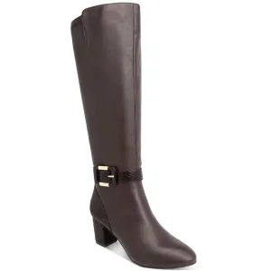 Isabell Womens Faux Leather Tall Knee-High Boots