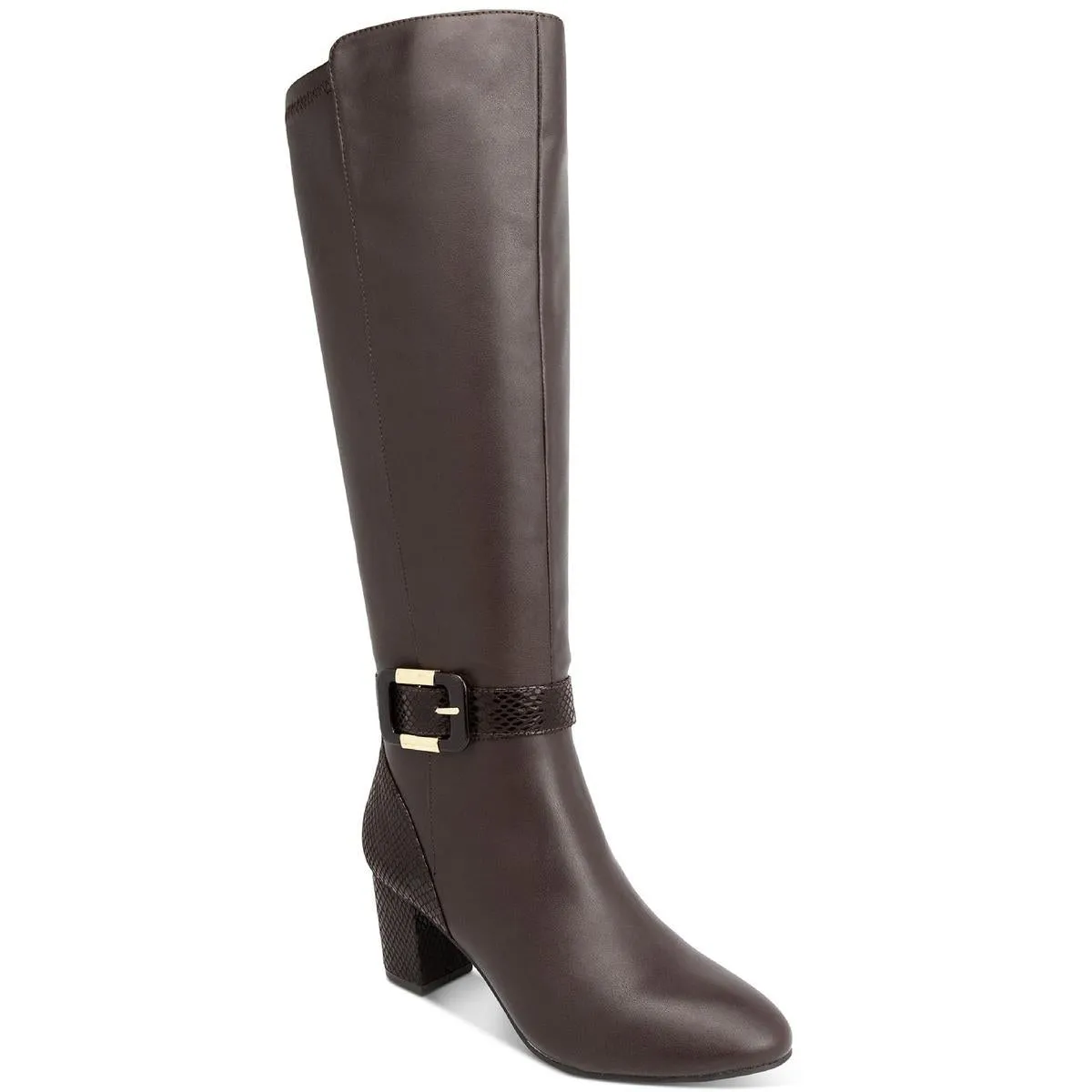 Isabell Womens Faux Leather Tall Knee-High Boots