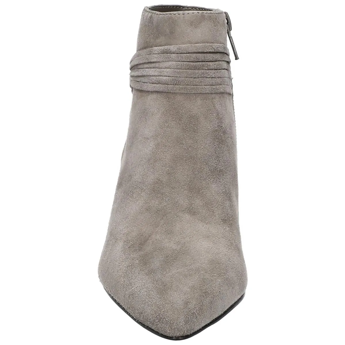 Jani Womens Pointed Toe Kitten Heel Booties