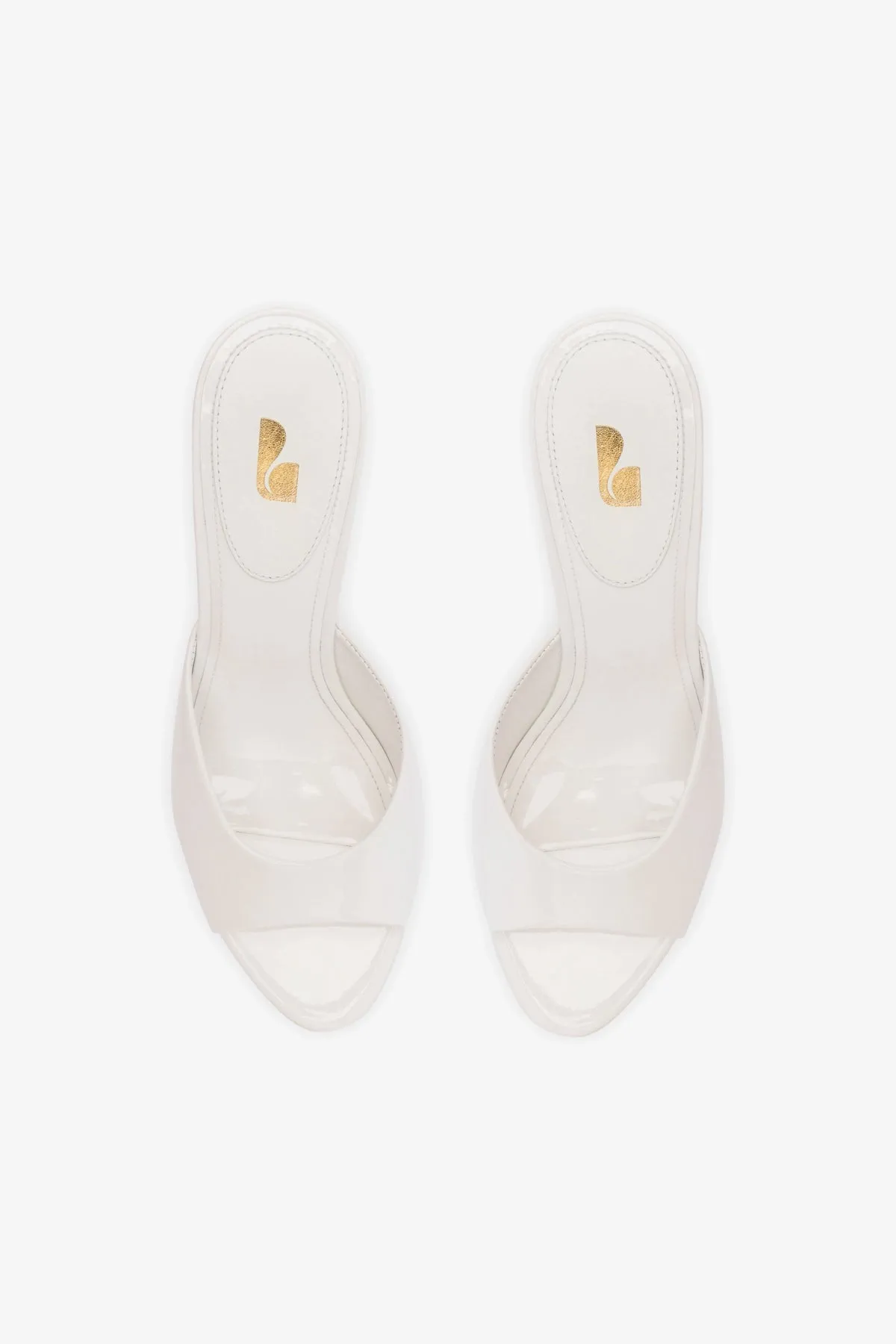 Jasmine Hi Mule In White Leather