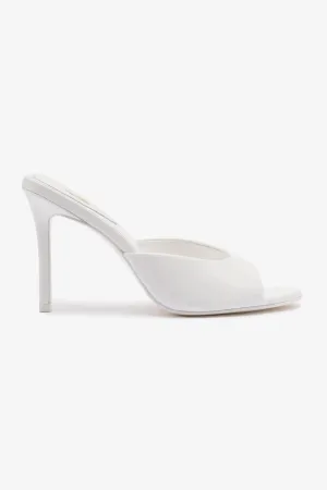 Jasmine Hi Mule In White Leather