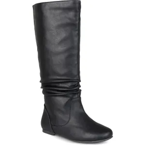 JAYNE Womens Leather Mid-Calf Boots