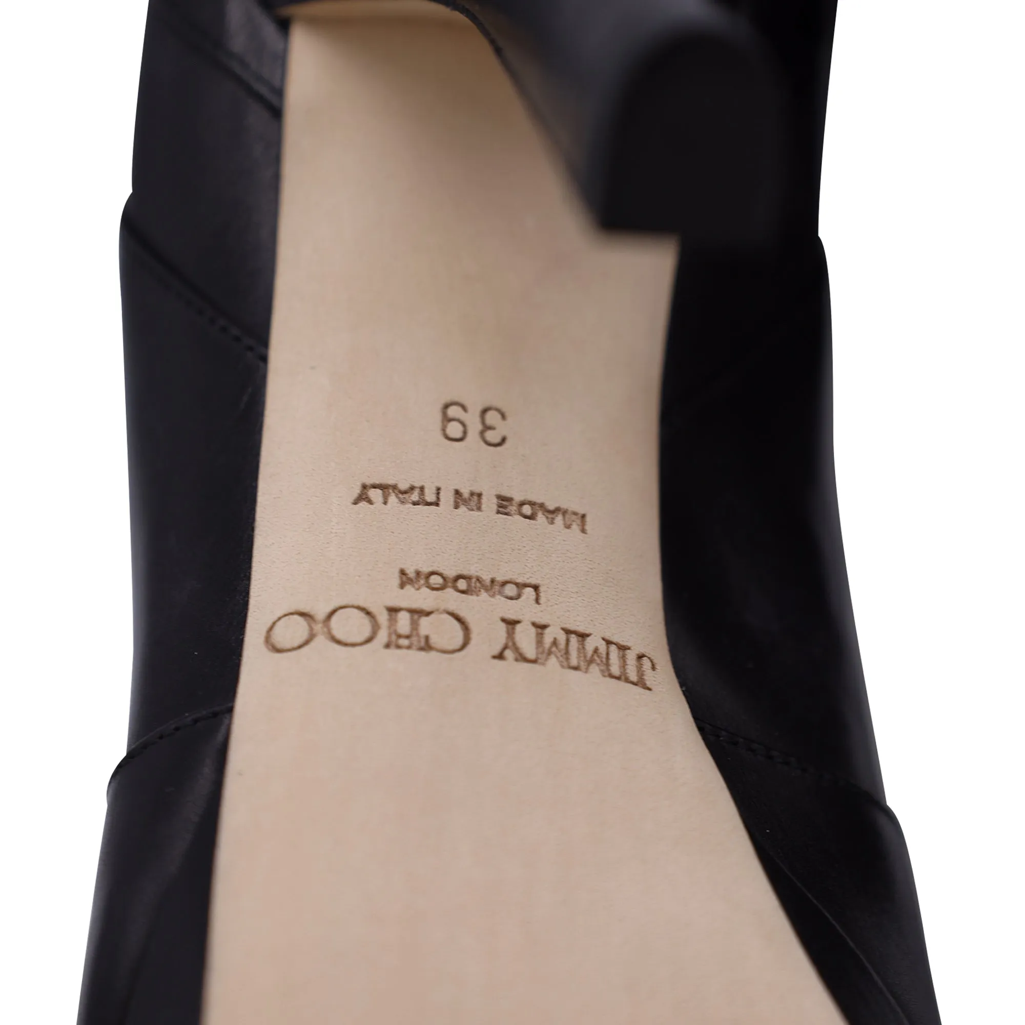 Jimmy Choo Platform Knee-High Boots in Black Leather