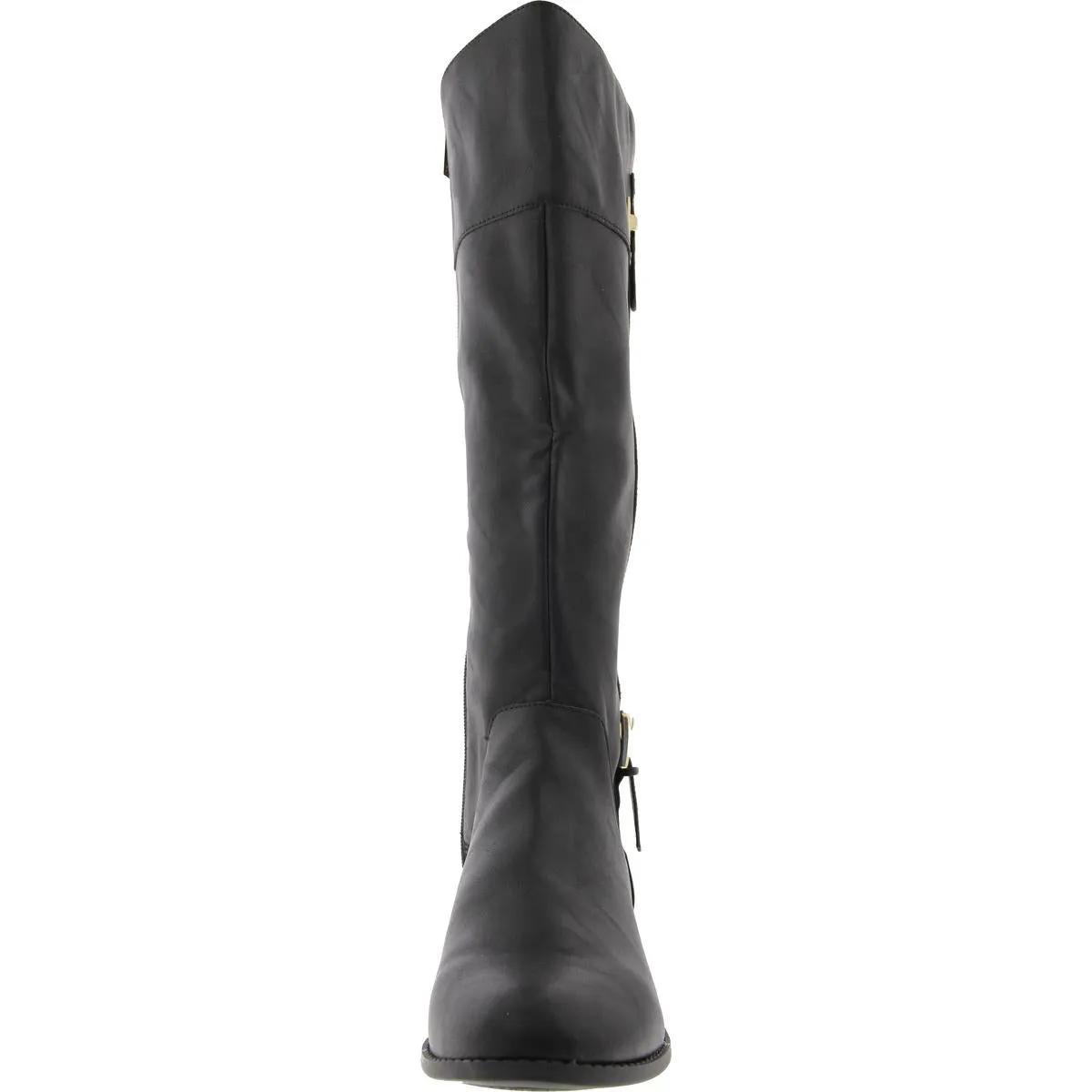 JNY-LEODENN Womens Mixed Media Manmade Knee-High Boots
