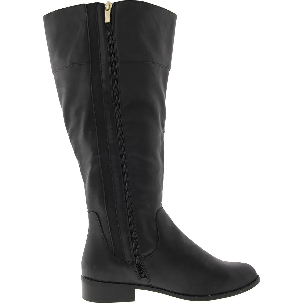 JNY-LEODENN Womens Mixed Media Manmade Knee-High Boots