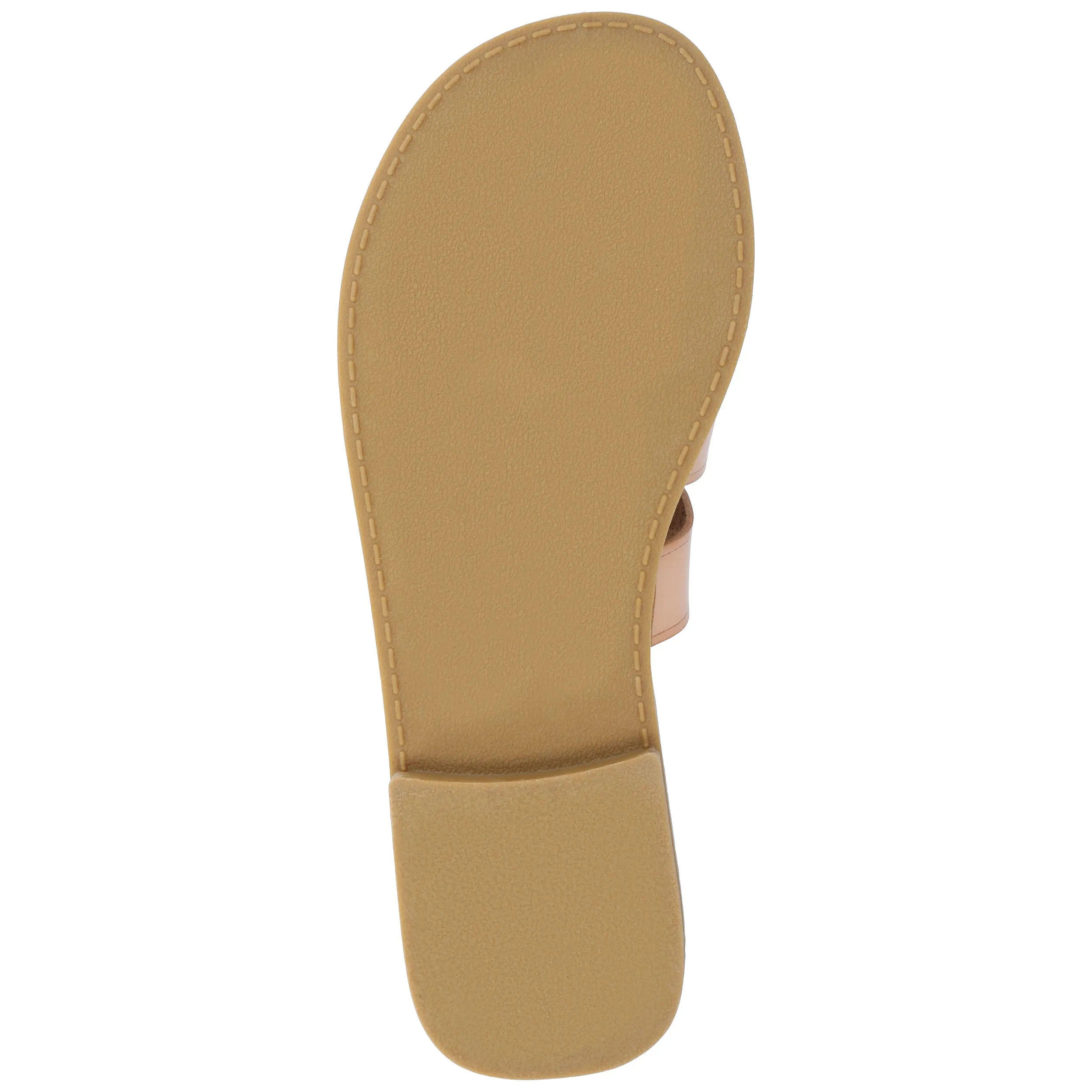 Journee Collection Womens Serrie Tru Comfort Foam Slip On Slide Flat Sandal