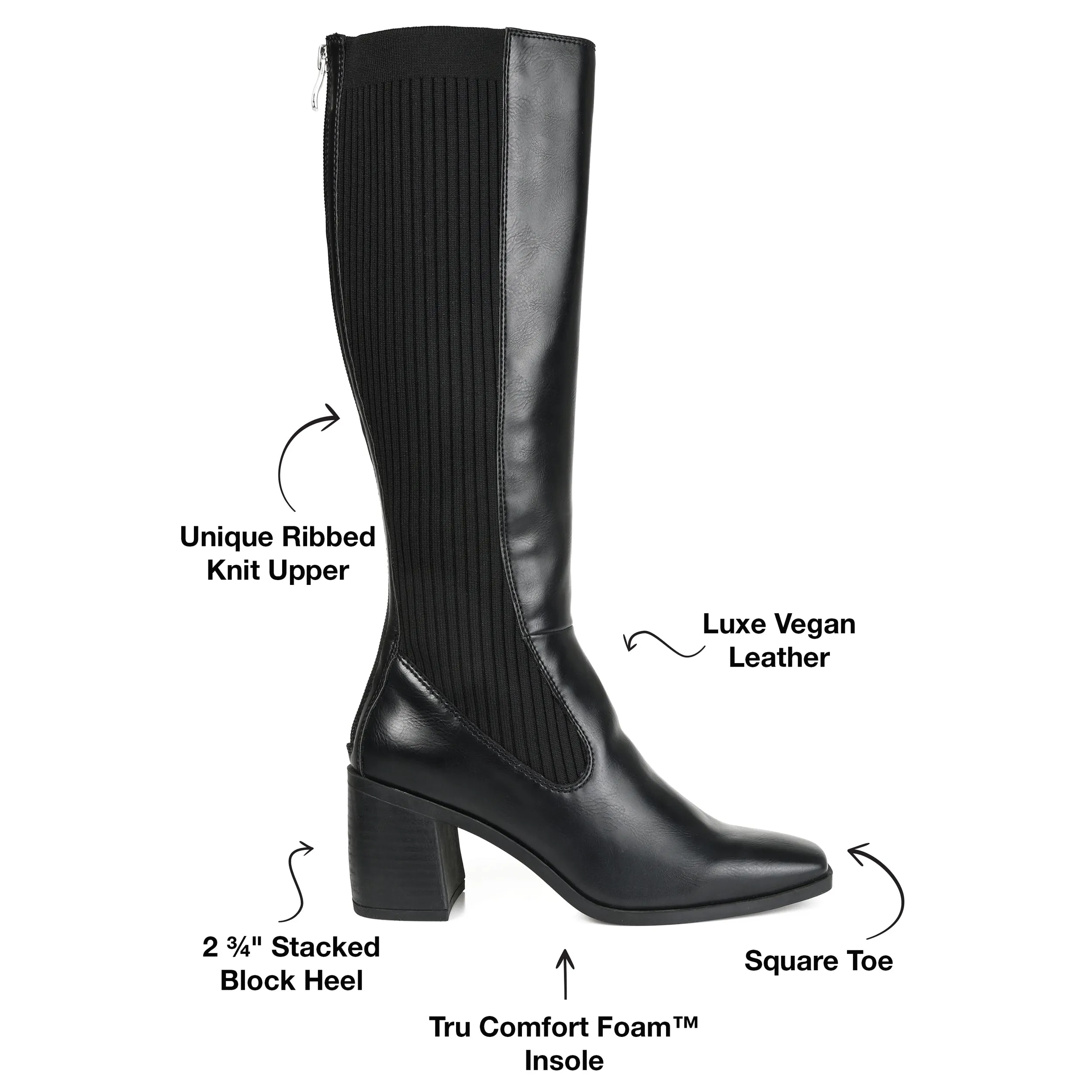 Journee Collection Women's Tru Comfort Foam Extra Wide Calf Winny Boot