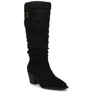 Journee Womens Kaleah Knee High Wide-Calf Slouchy Boots