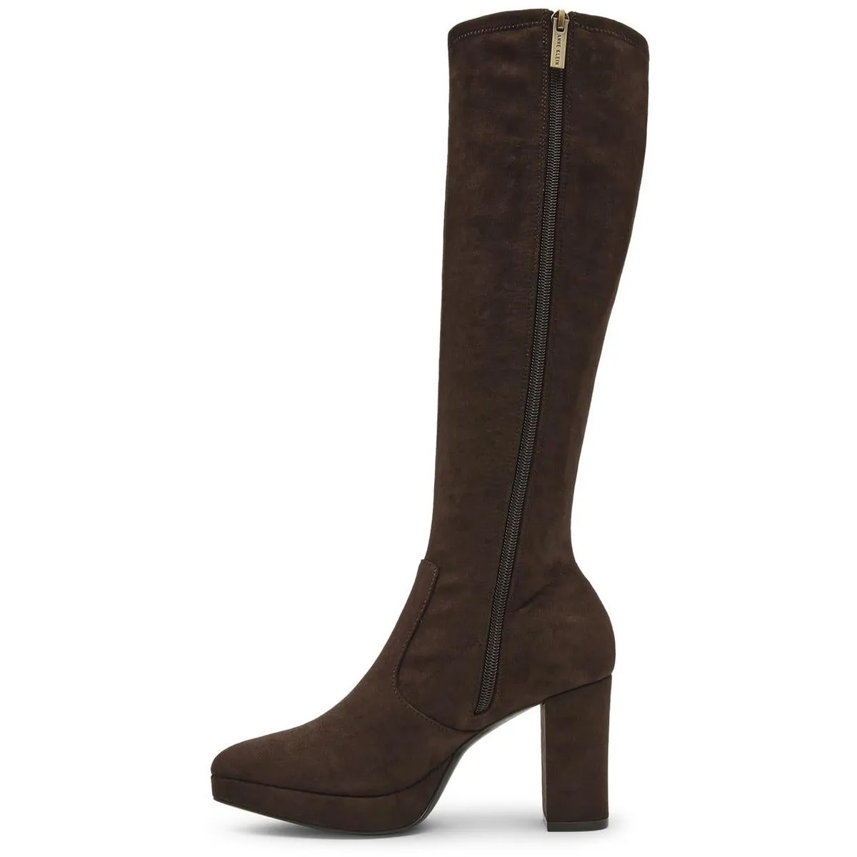 Journey Womens Block Heel Faux Suede Knee-High Boots