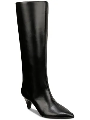 Kaia Womens Faux Leather Tall Knee-High Boots