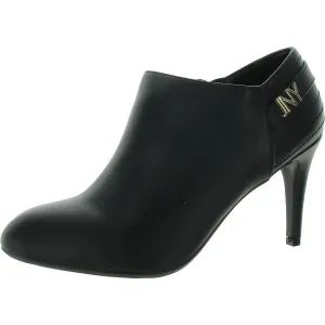 Kaielle Womens Logo Faux Leather Ankle Boots