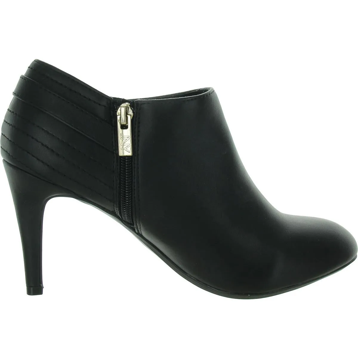 Kaielle Womens Logo Faux Leather Ankle Boots