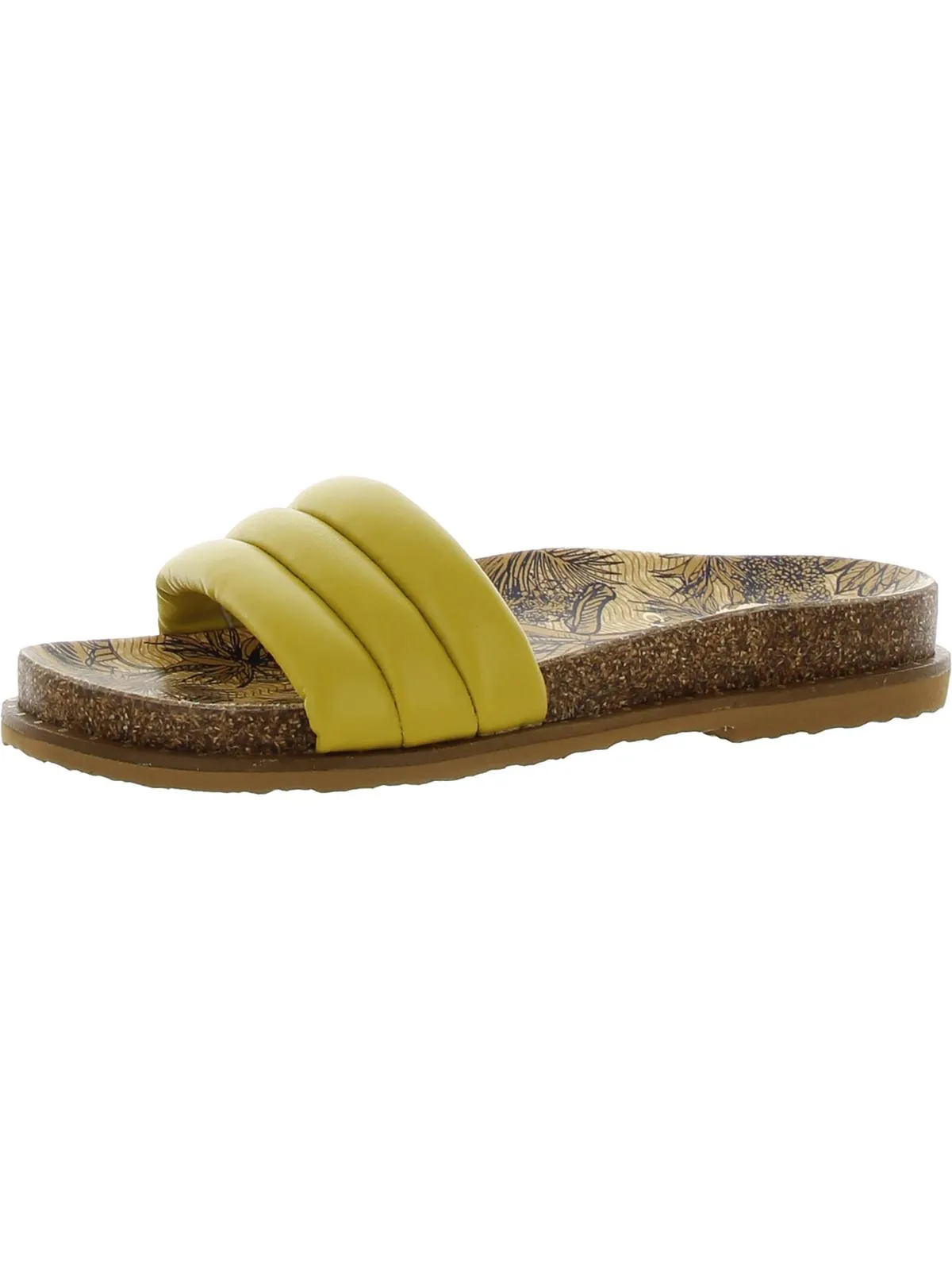Kandler Womens Leather Slip On Slides