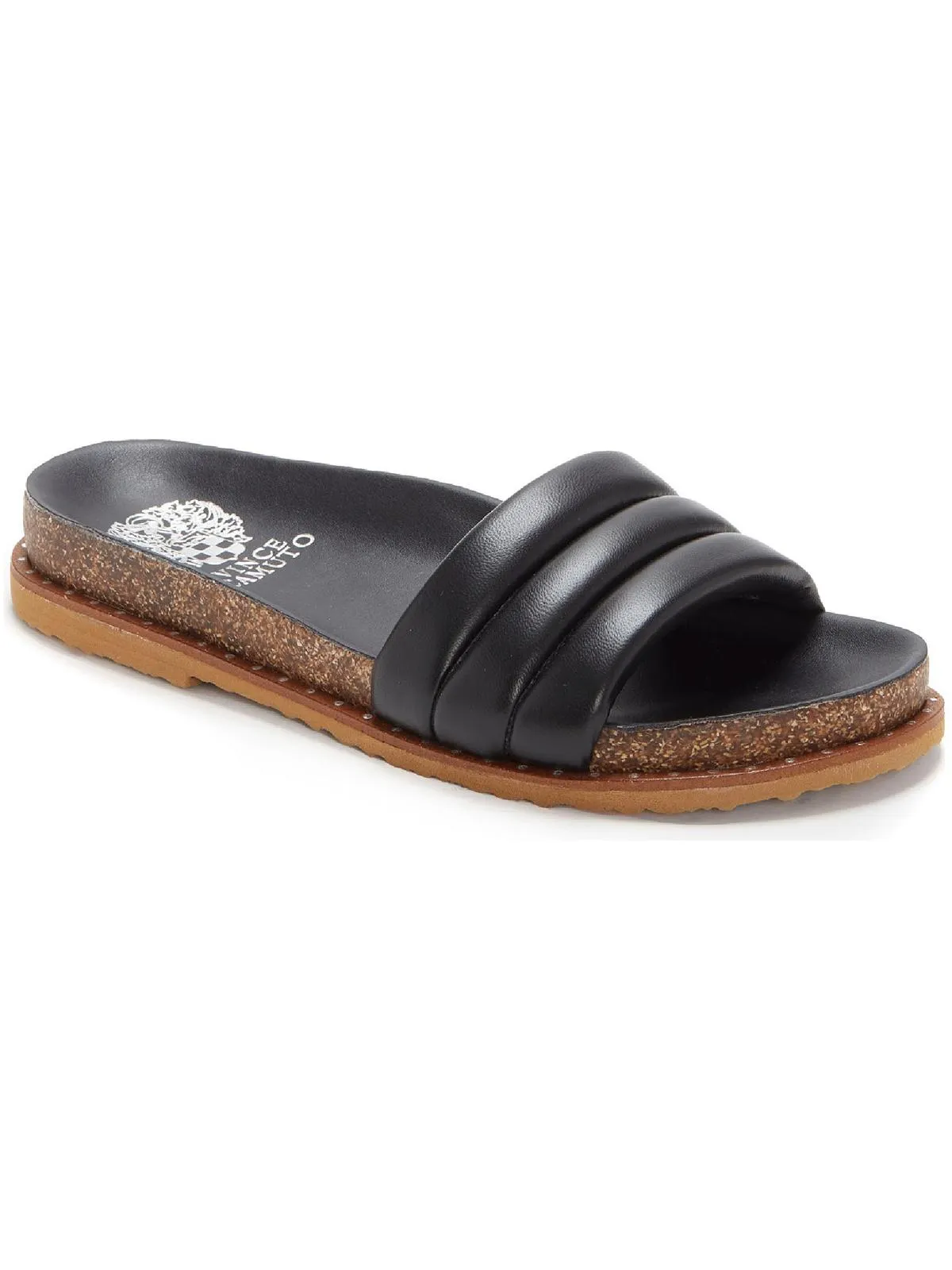 Kandler Womens Leather Slip On Slides