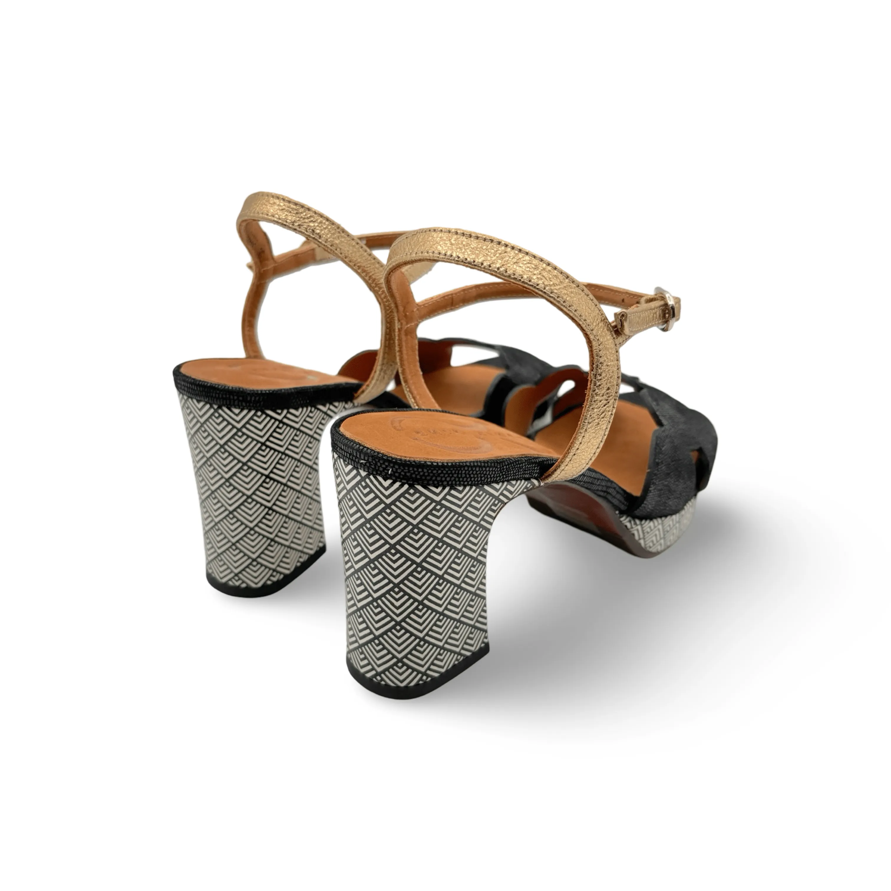 Kelis46 Black/Geo Sandal