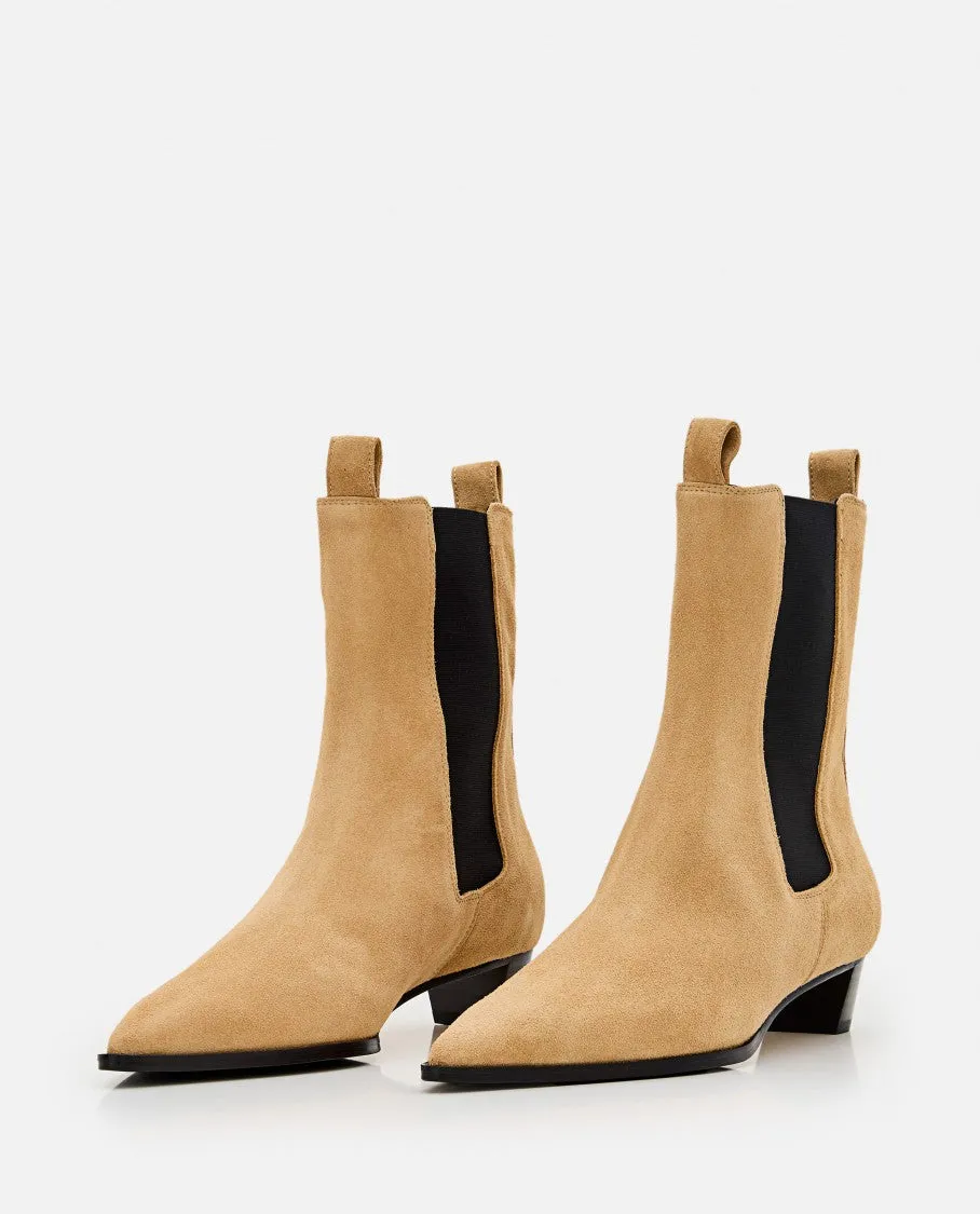 Kiki Leather Pointed Toe Boots
