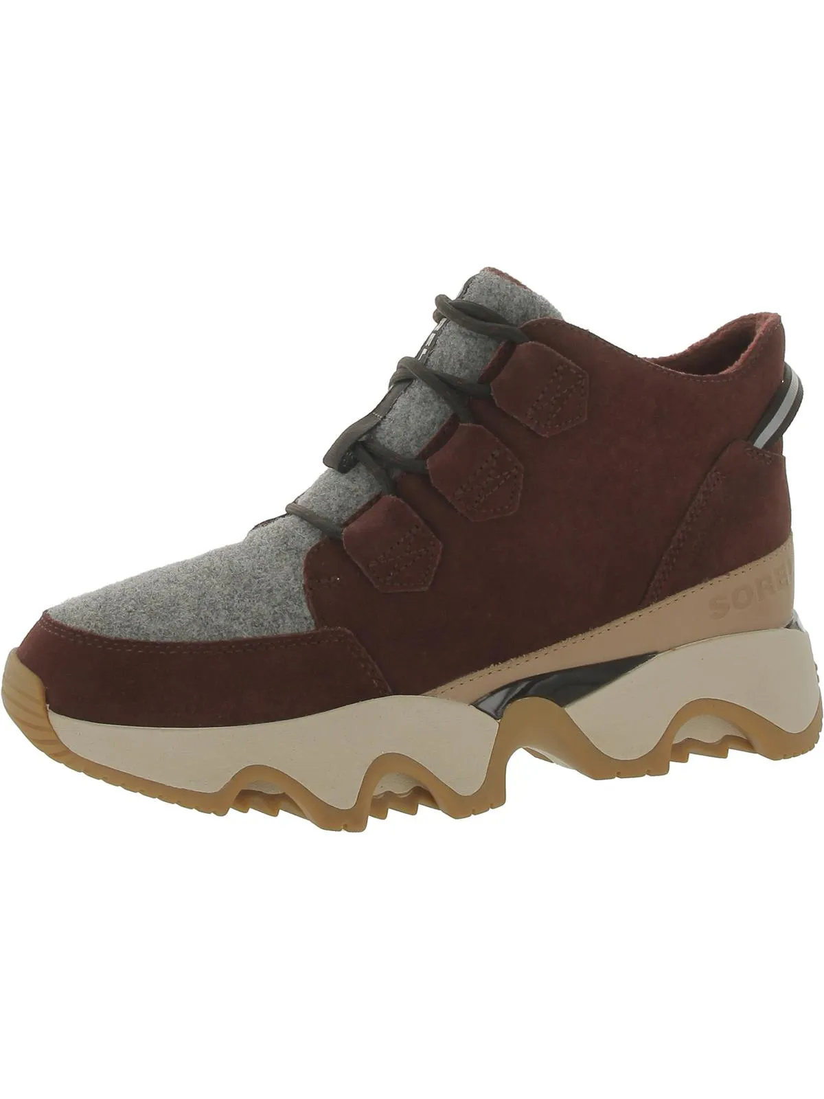 Kinetic Impact Caribou Womens Suede Outdoor Hiking Boots
