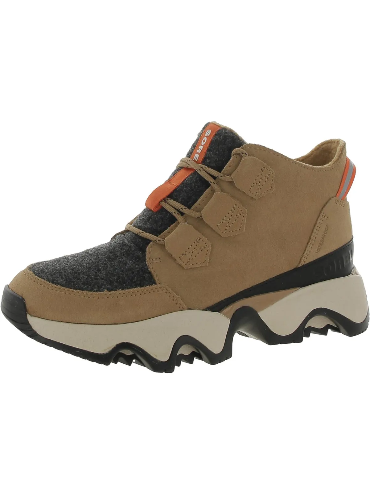 Kinetic Impact Caribou Womens Suede Outdoor Hiking Boots