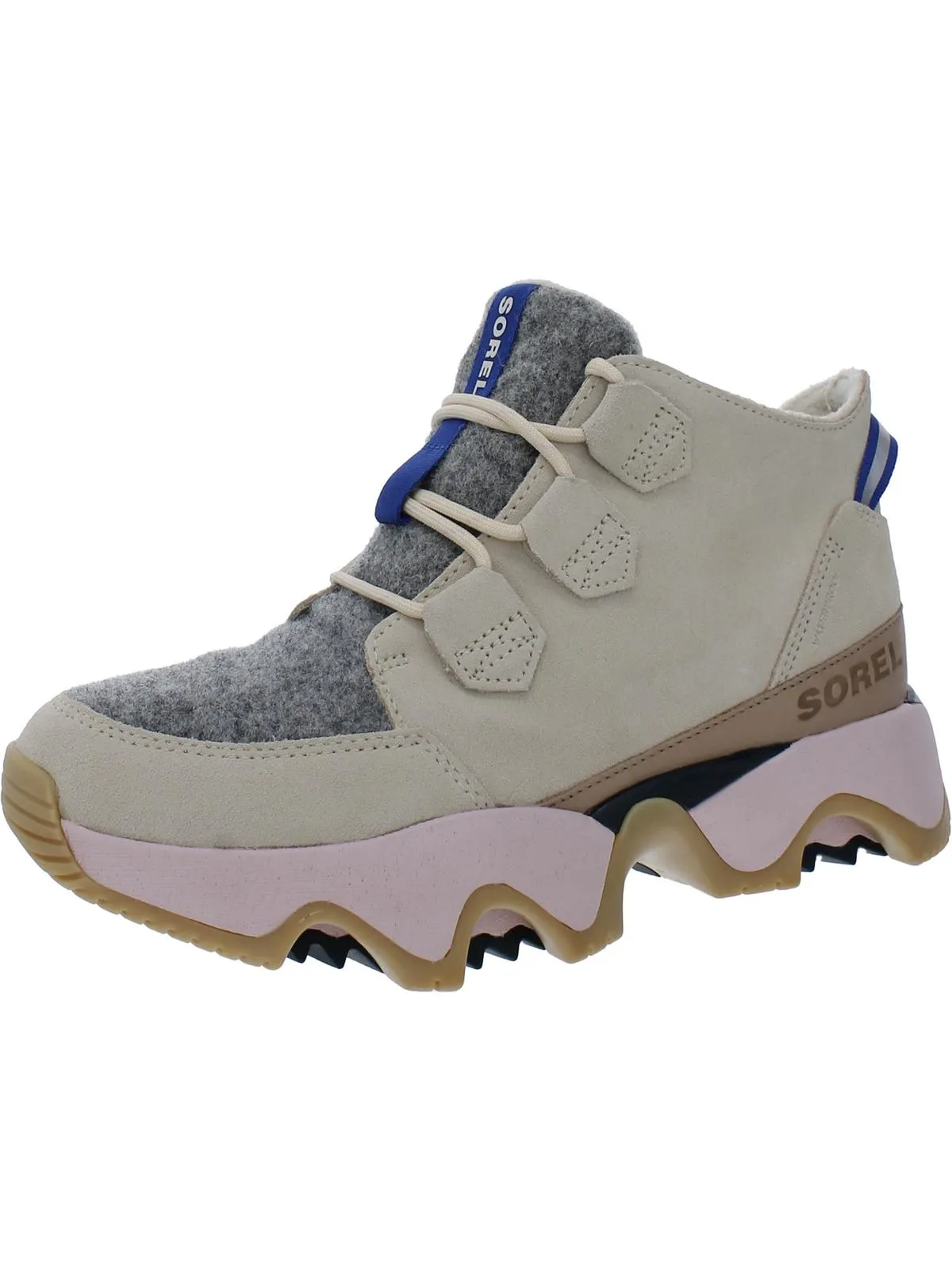 Kinetic Impact Caribou Womens Suede Outdoor Hiking Boots