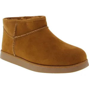 Kiona Womens Solid Manmade Ankle Boots