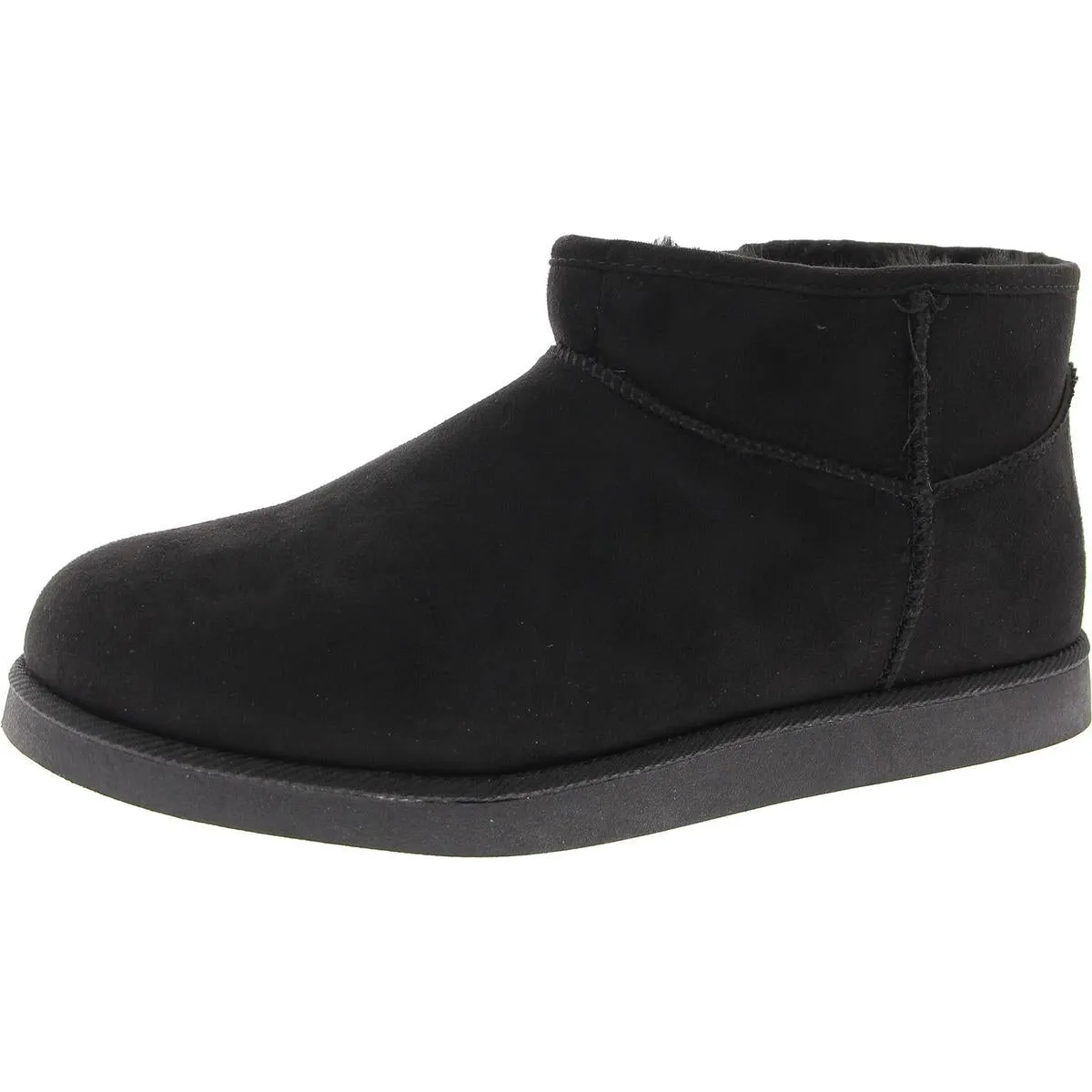 Kiona Womens Solid Manmade Ankle Boots