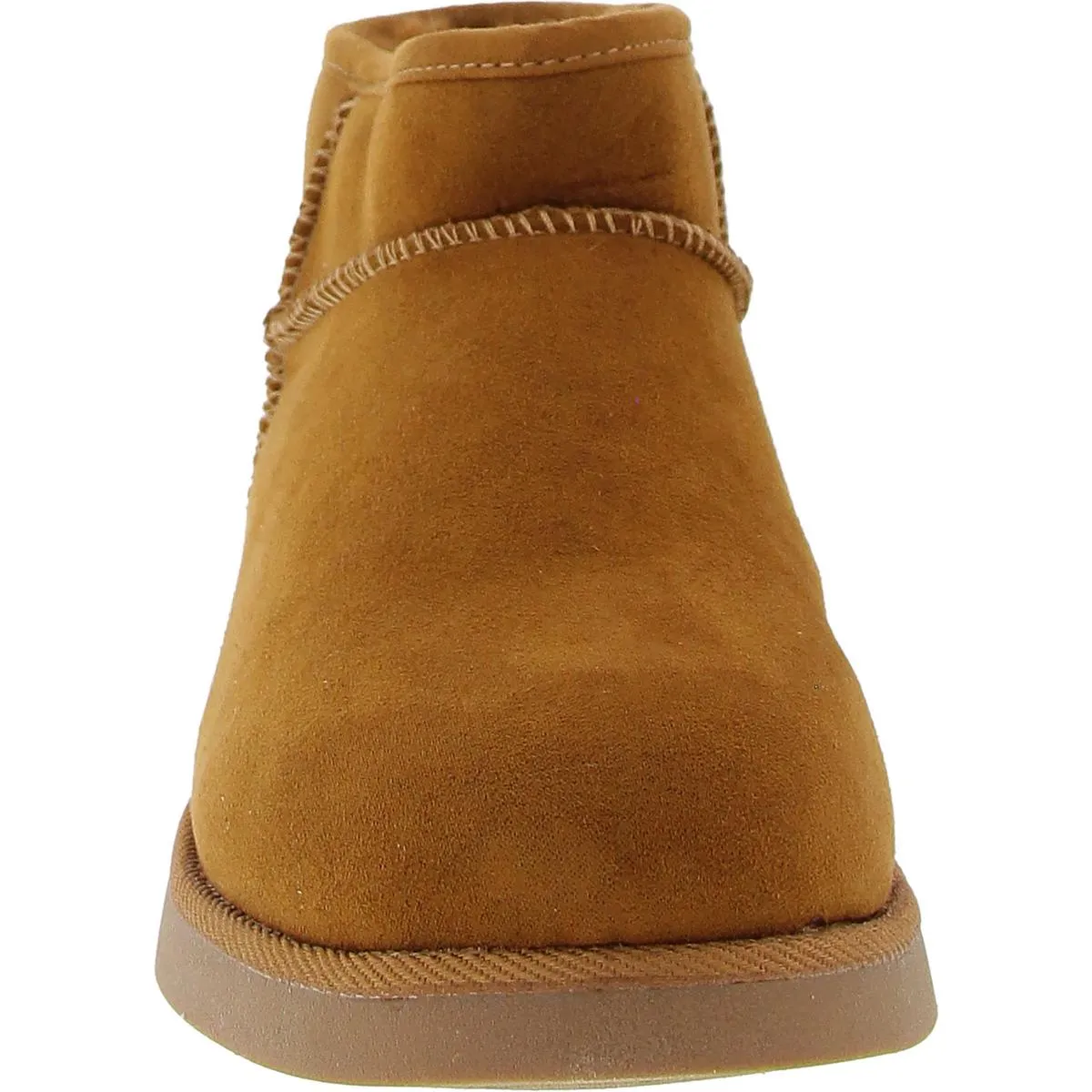 Kiona Womens Solid Manmade Ankle Boots