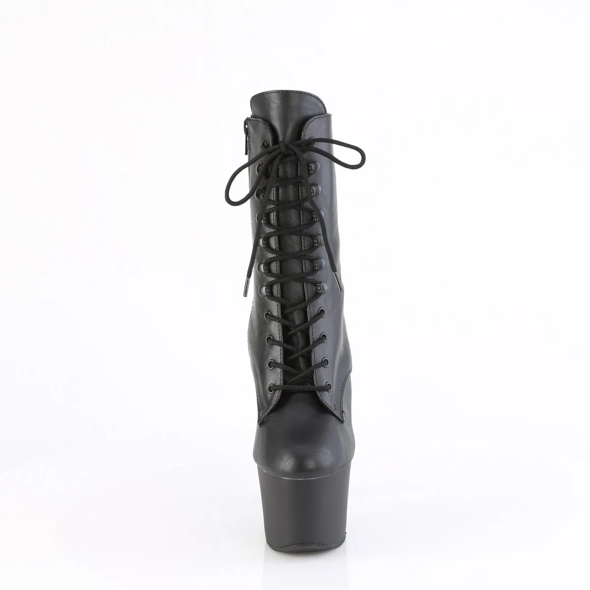 KNUCKS-1020 Black Faux Le/Black Matte