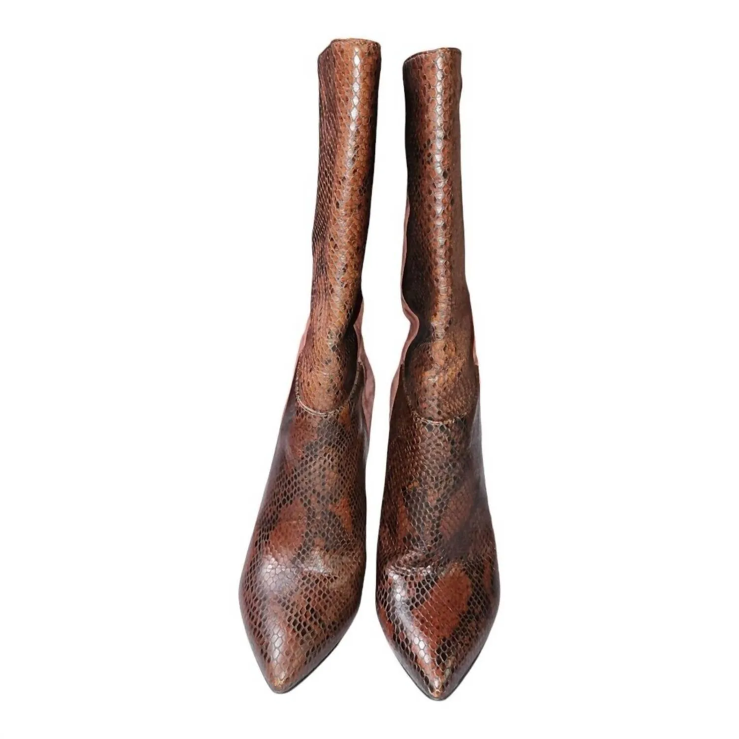 Kolby Boots In Snake Leather Suede