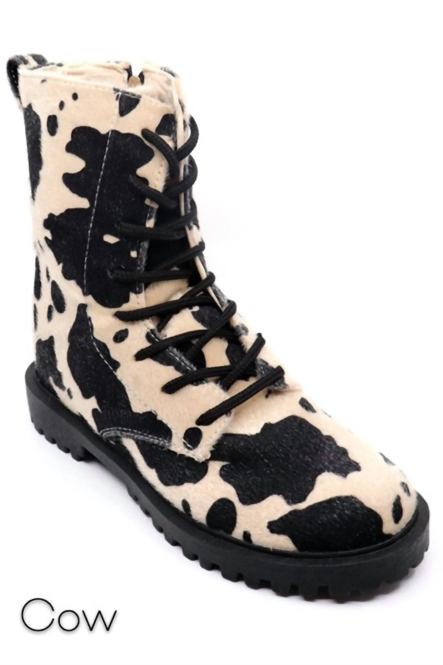 Kona Lace-Up Boots In Cow